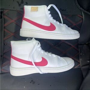 Size 7 Nike Court Royale 2 Mid White Rush Pink Women